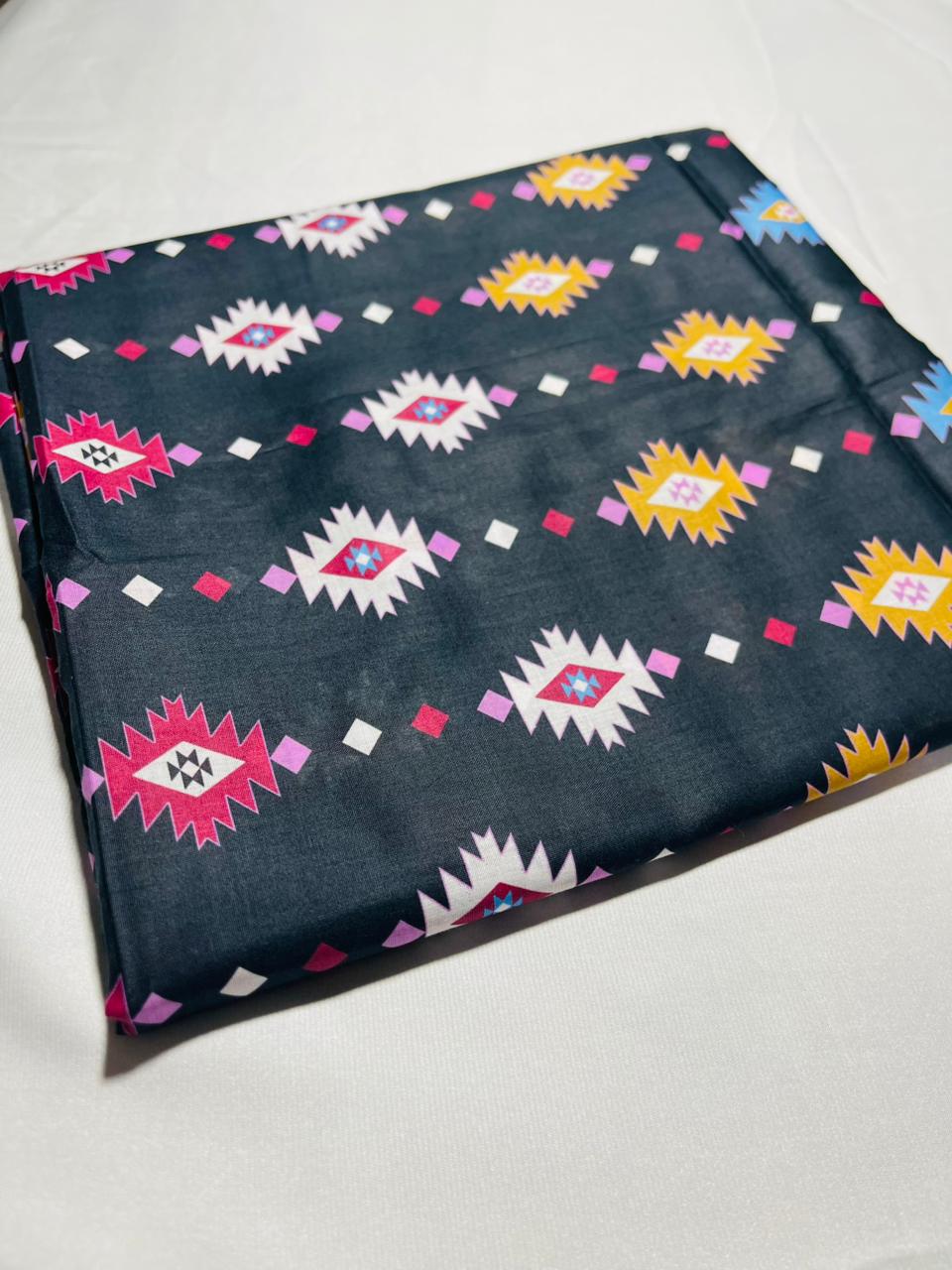 Elegant All-Over Printed 2-Piece Unstitched Suit – Premium Cotton Lawn
