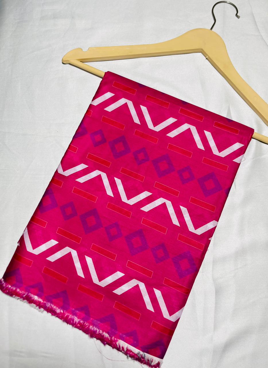 Elegant All-Over Printed 2-Piece Unstitched Suit – Premium Cotton Lawn