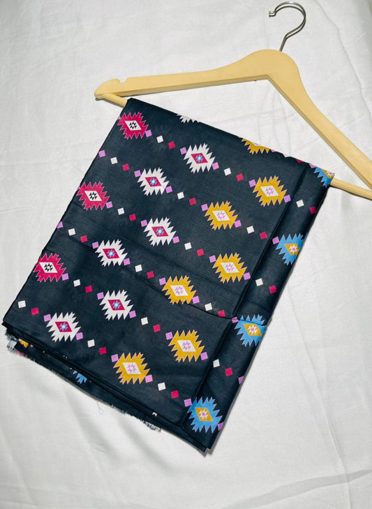 Elegant All-Over Printed 2-Piece Unstitched Suit – Premium Cotton Lawn
