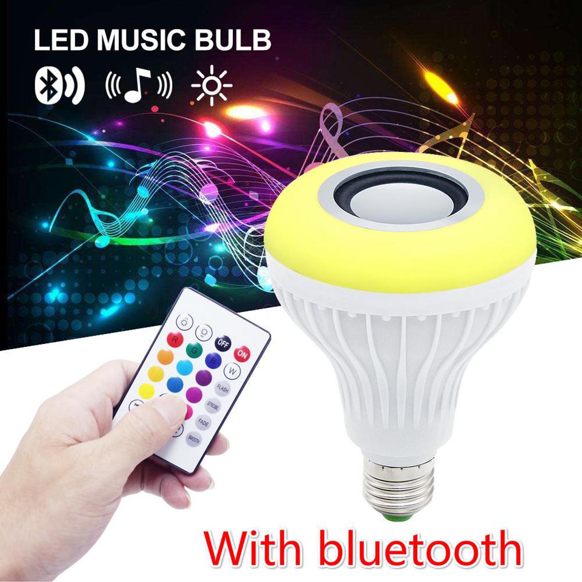 LED RGB Bluetooth Light Speaker Music Bulb